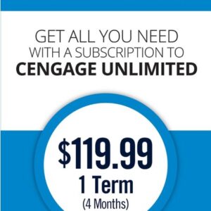 Cengage Unlimited subscription, 4 months, 1st Edition